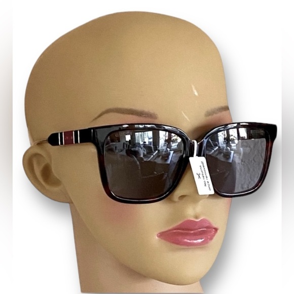 GUCCI Oversized Square Sunnies Black Tortoise Shell Pearlescent Quiet Lu… - Picture 1 of 16
